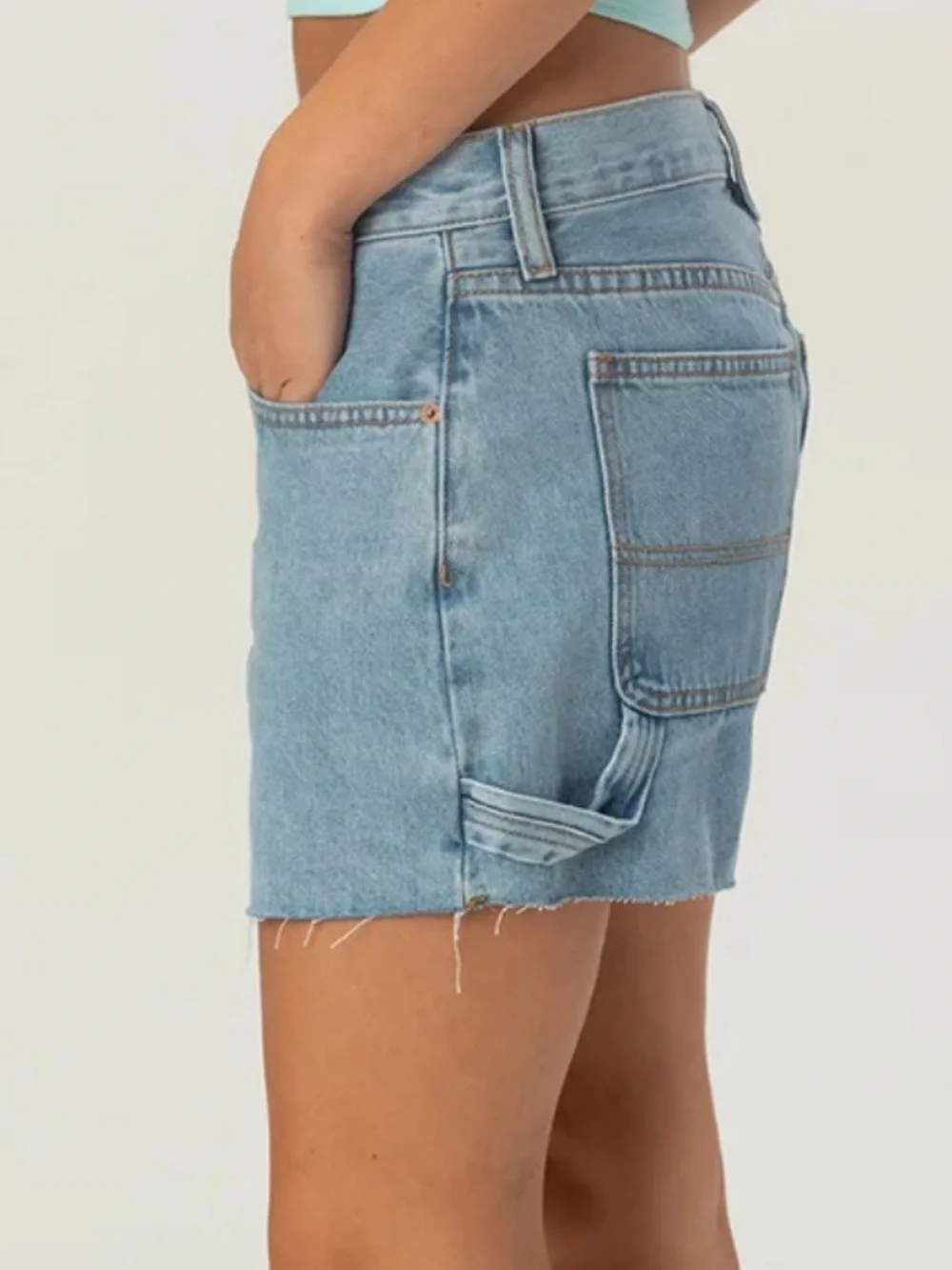 RSQ Low Rise Baggy Carpenter Denim Shorts Size 31 NWT